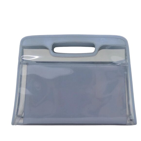 GUCCI Hand Bag Vinyl Light Blue Auth 82716 - Picture 2 of 15